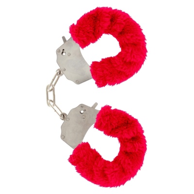 Manette Peluche Furry Fun Red